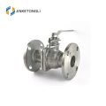 JKTLFB015 cast iron cf8m 1000wog 2 piece spring return handle ball valve